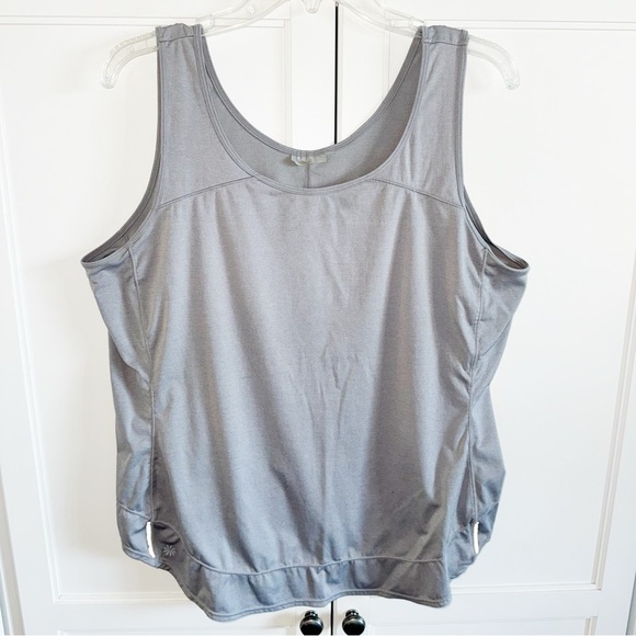 Athleta Record Breaker Womens White Workout Tank Top Sleeveless Sz Large - Picture 2 of 8